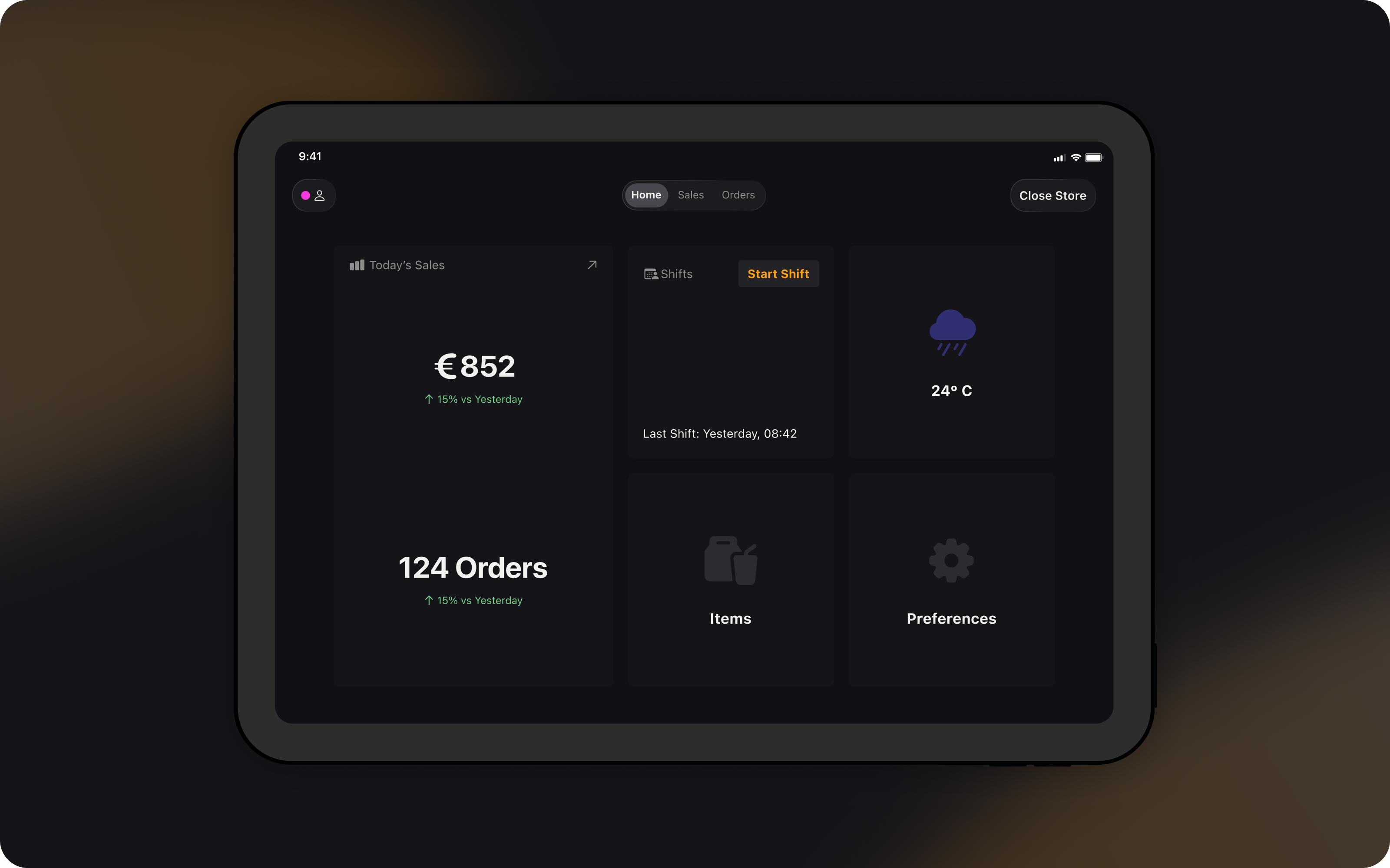 Monza Dashboard & AI Assistant — tampilan 1