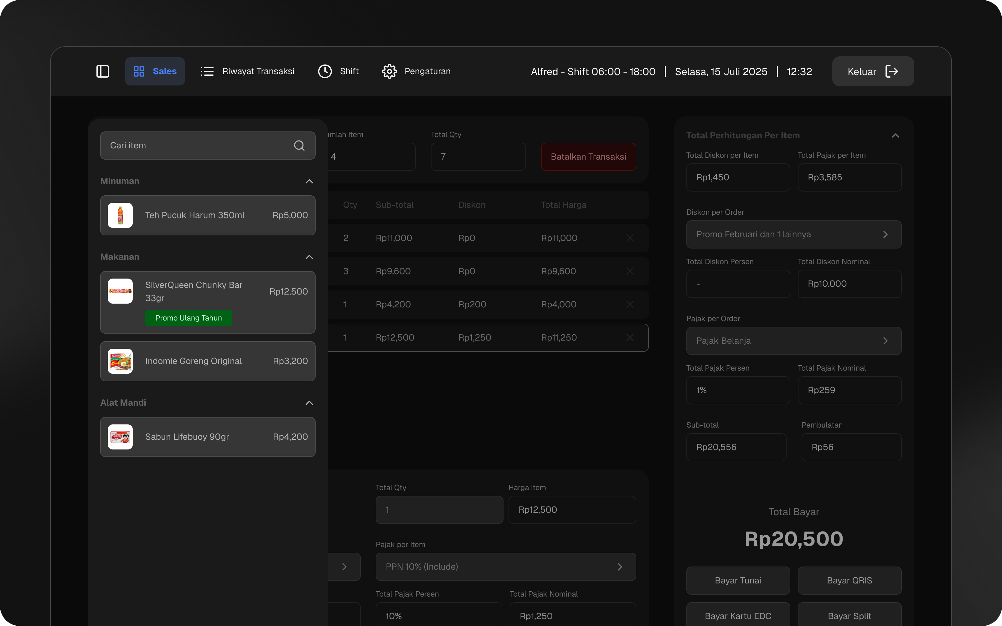 Retail POS System — tampilan 2